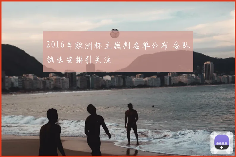 2016年欧洲杯主裁判名单公布 各队执法安排引关注